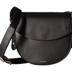 Skagen Lobelle Saddle Bag Black
